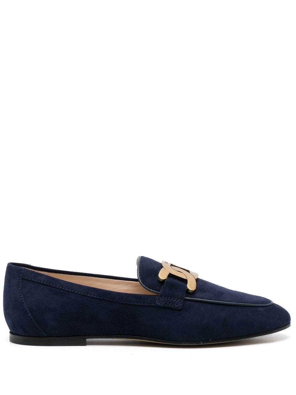 Tod's Kate 绒面皮乐福鞋 - 蓝色