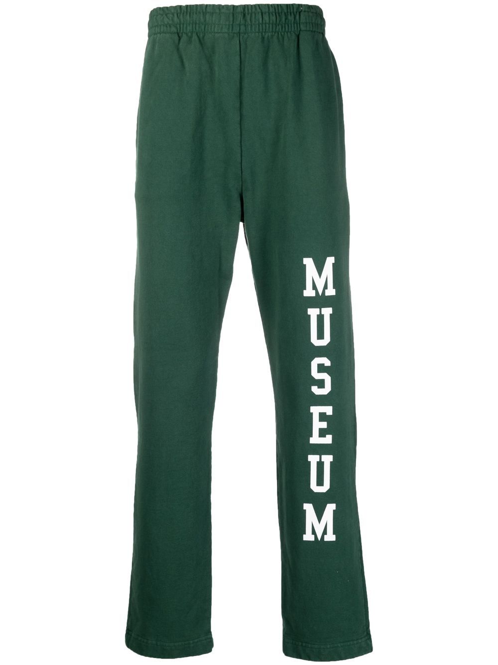 Museum Of Peace & Quiet logo印花棉运动裤 - 绿色