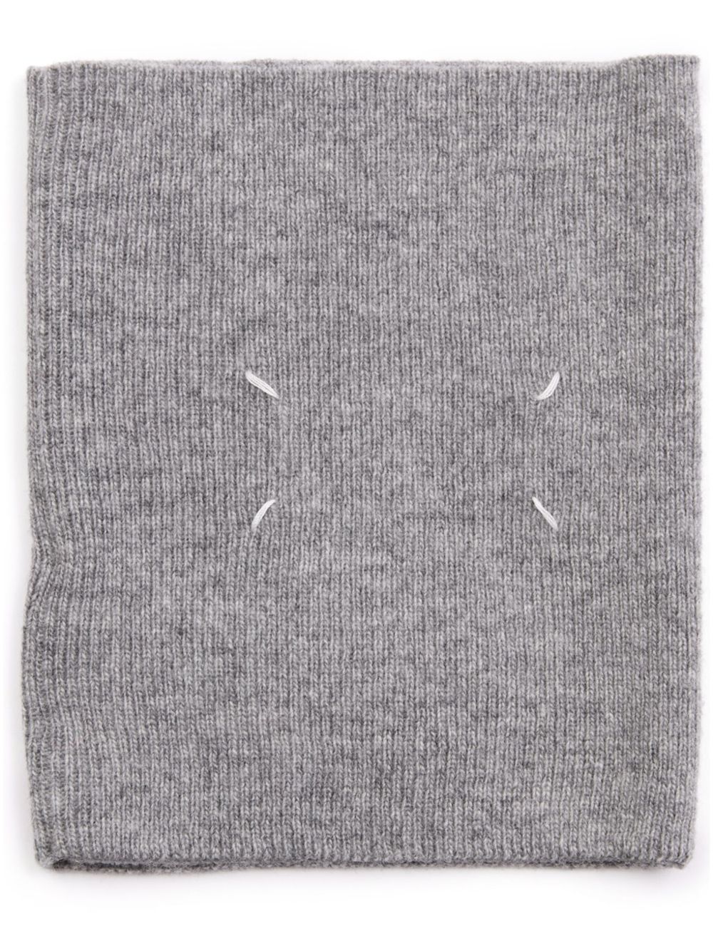 Maison Margiela 四缝线羊毛围巾 - 灰色