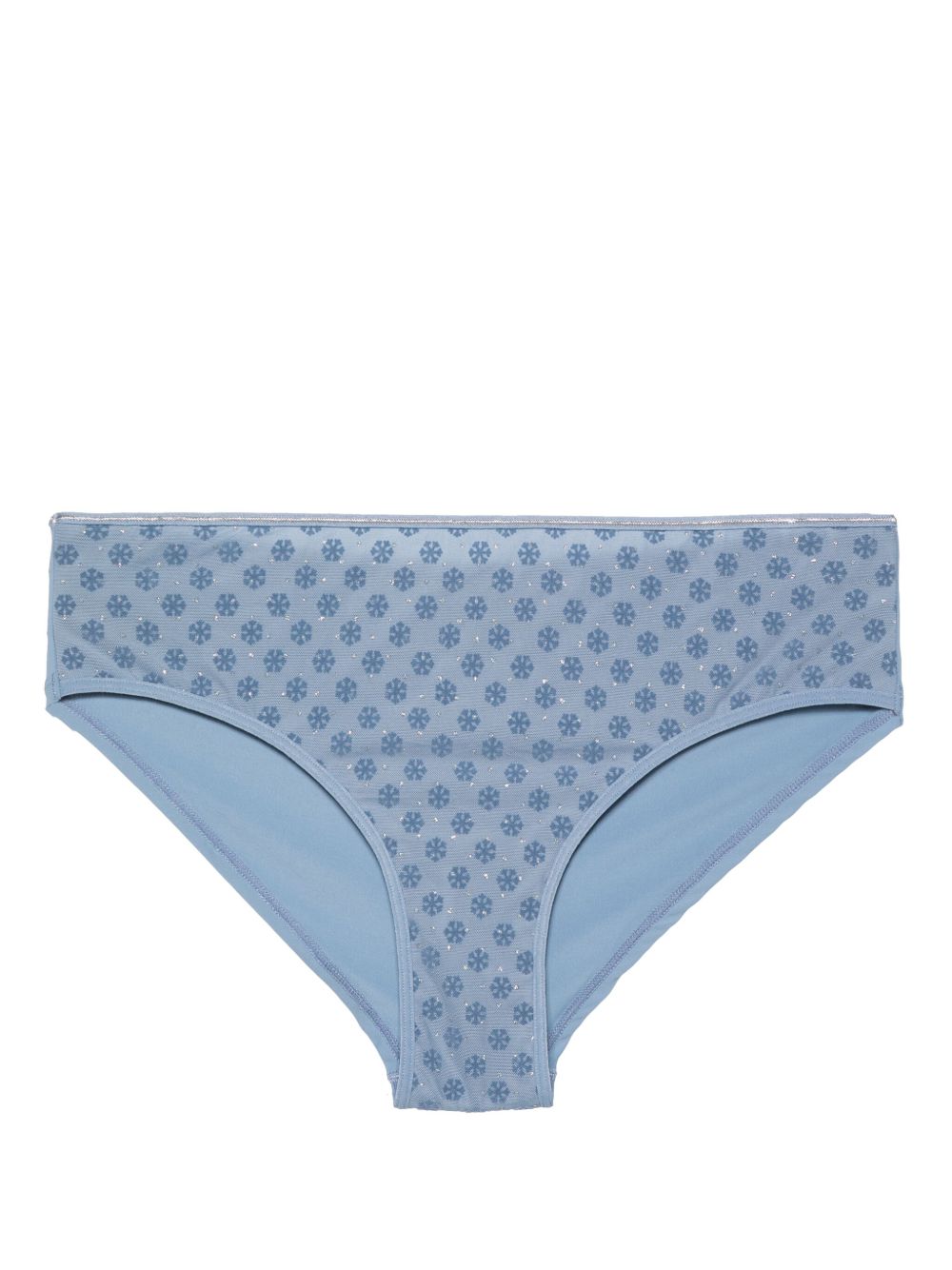 Marlies Dekkers Snowflake 亮片金葱巴西式三角内裤 - 蓝色