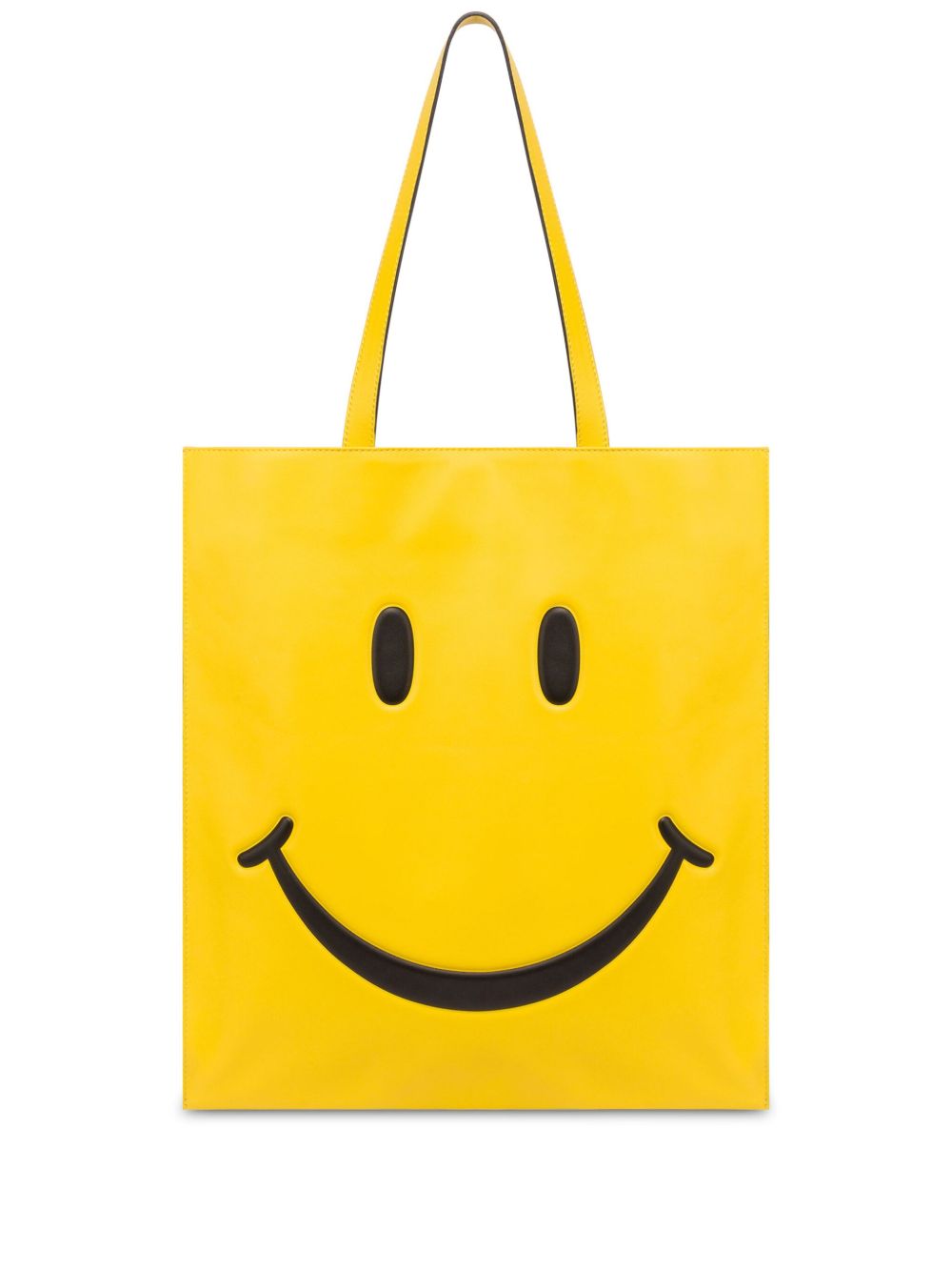 Moschino Smiley 皮质单肩包 - 黄色