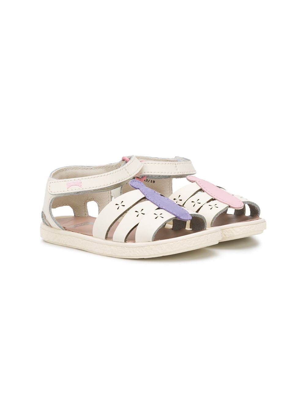 Camper Kids TWS FW 平底凉鞋 - 白色