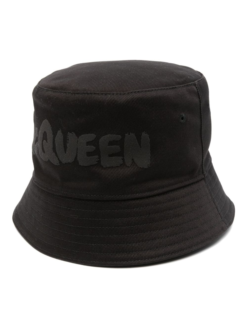 Alexander McQueen Graffiti 渔夫帽 - 黑色