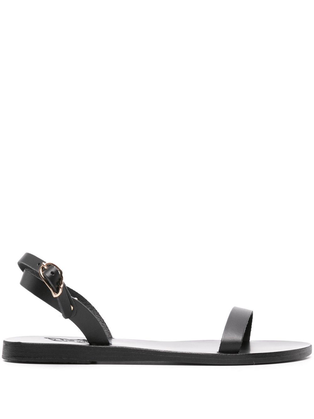 Ancient Greek Sandals Irida 皮质凉鞋 - 黑色