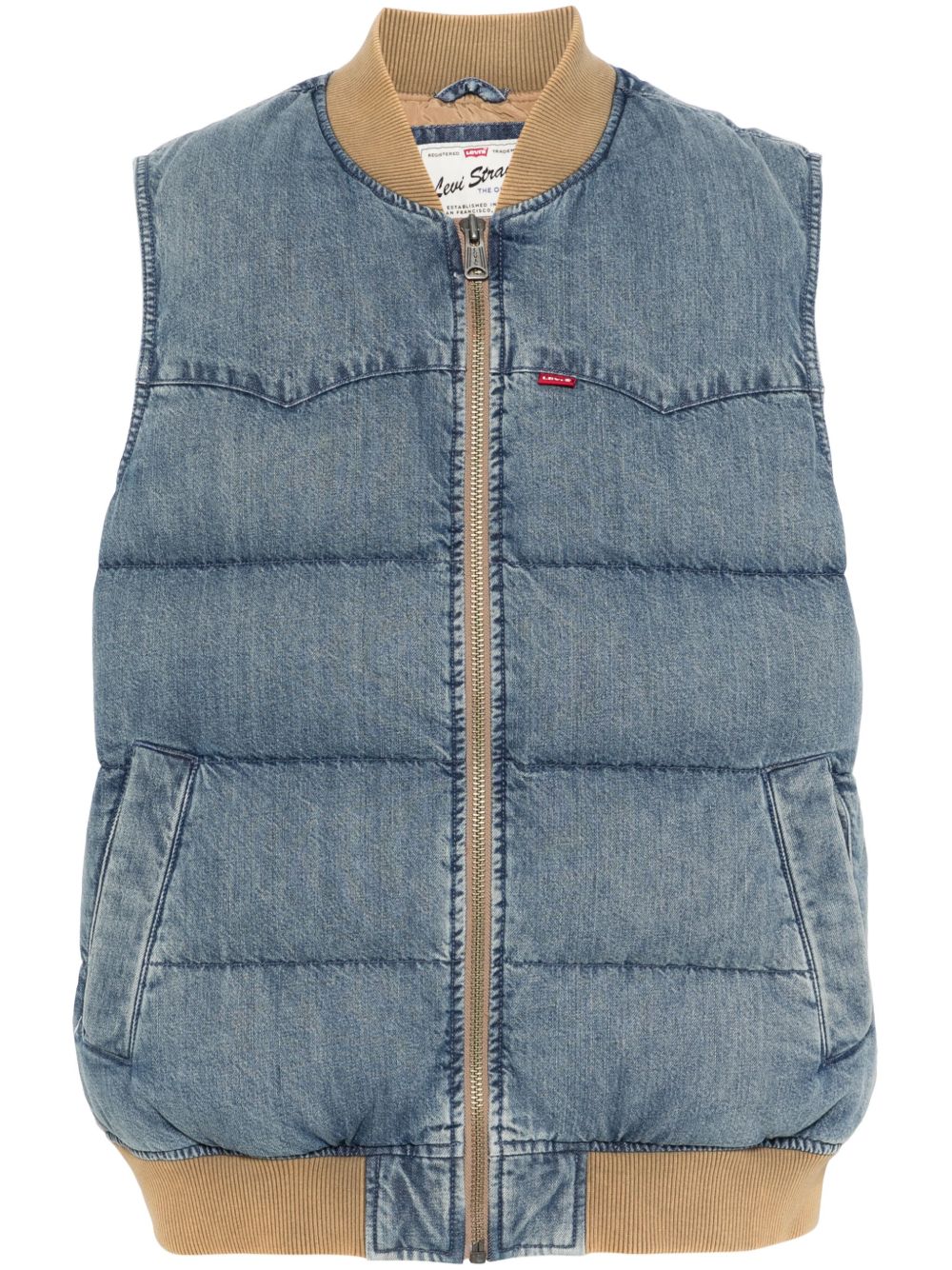 Levi's 牛仔马甲 - 蓝色