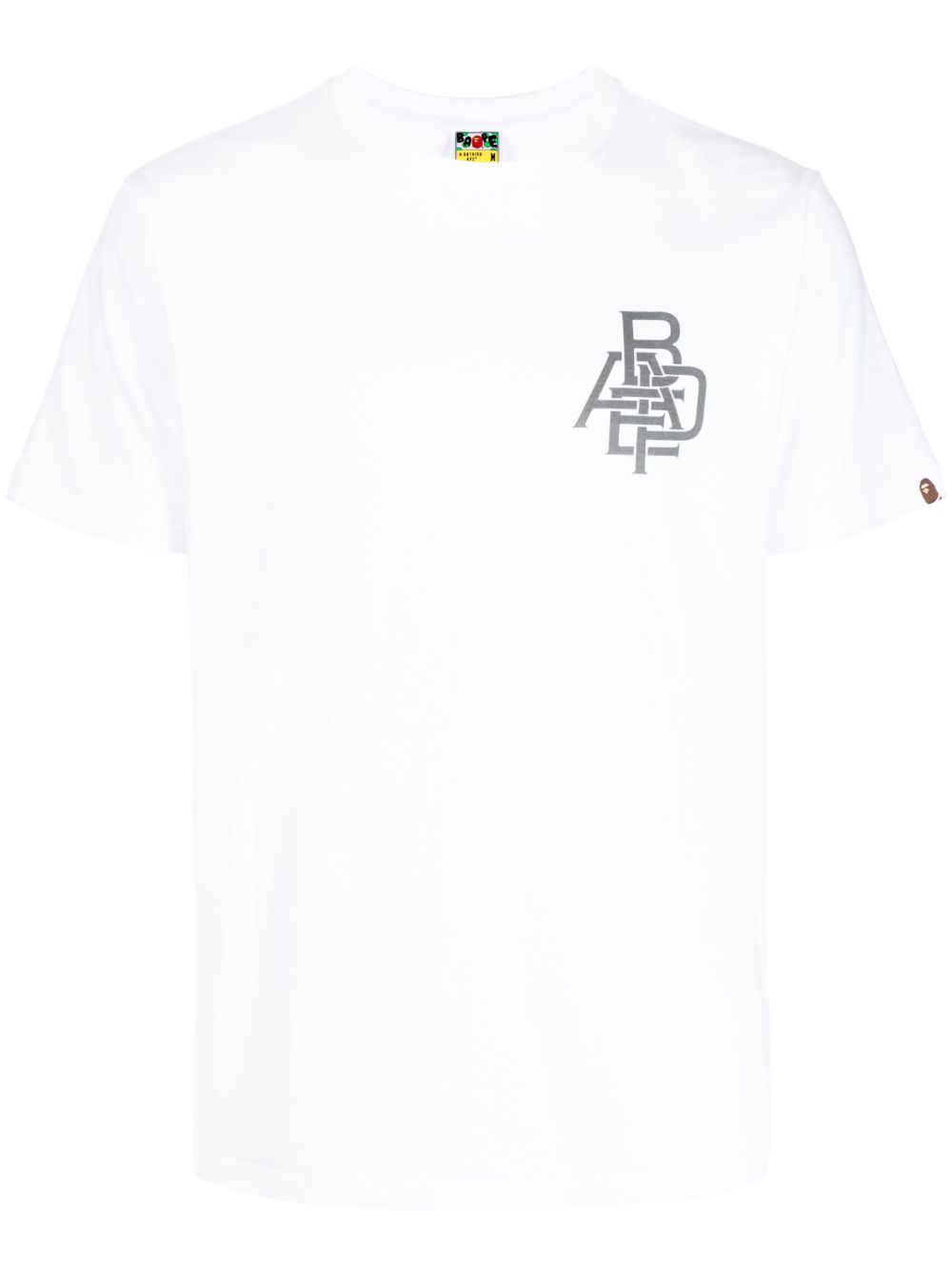 A BATHING APE® logo印花棉T恤 - 白色