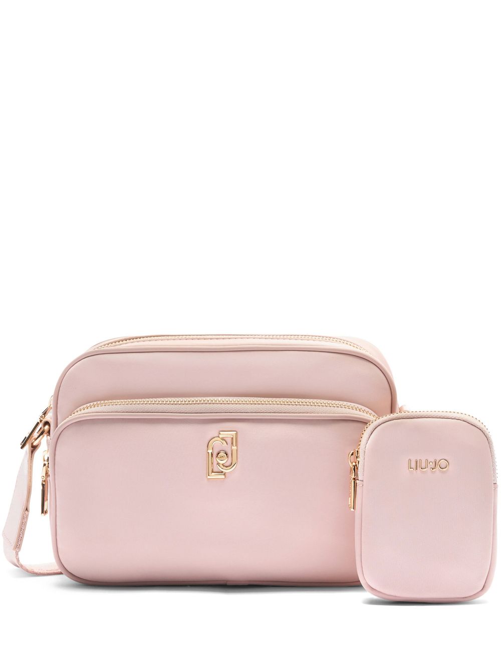 LIU JO logo细节斜挎包 - 粉色