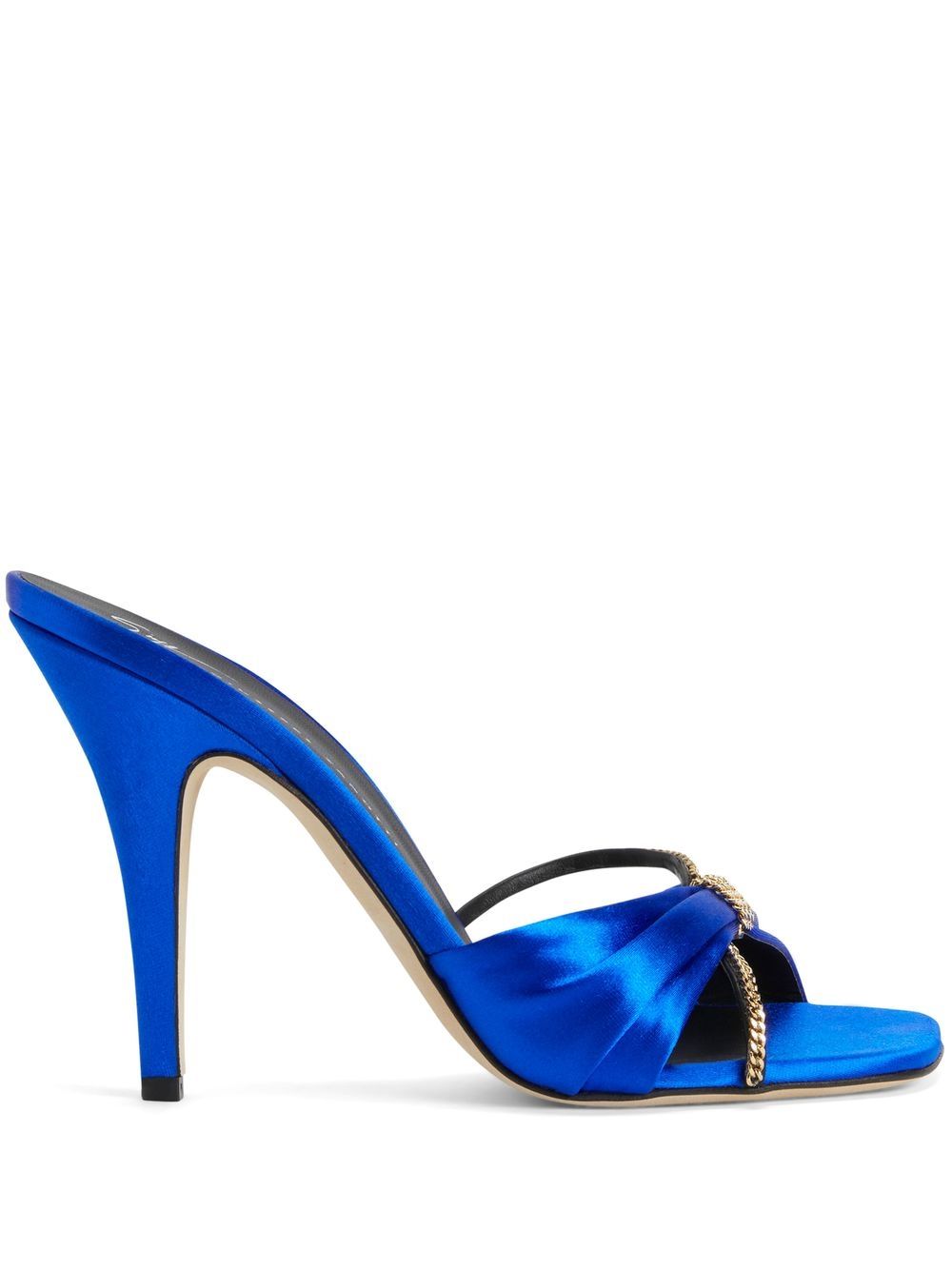 Giuseppe Zanotti Symonne 缎面高跟凉鞋 - 蓝色