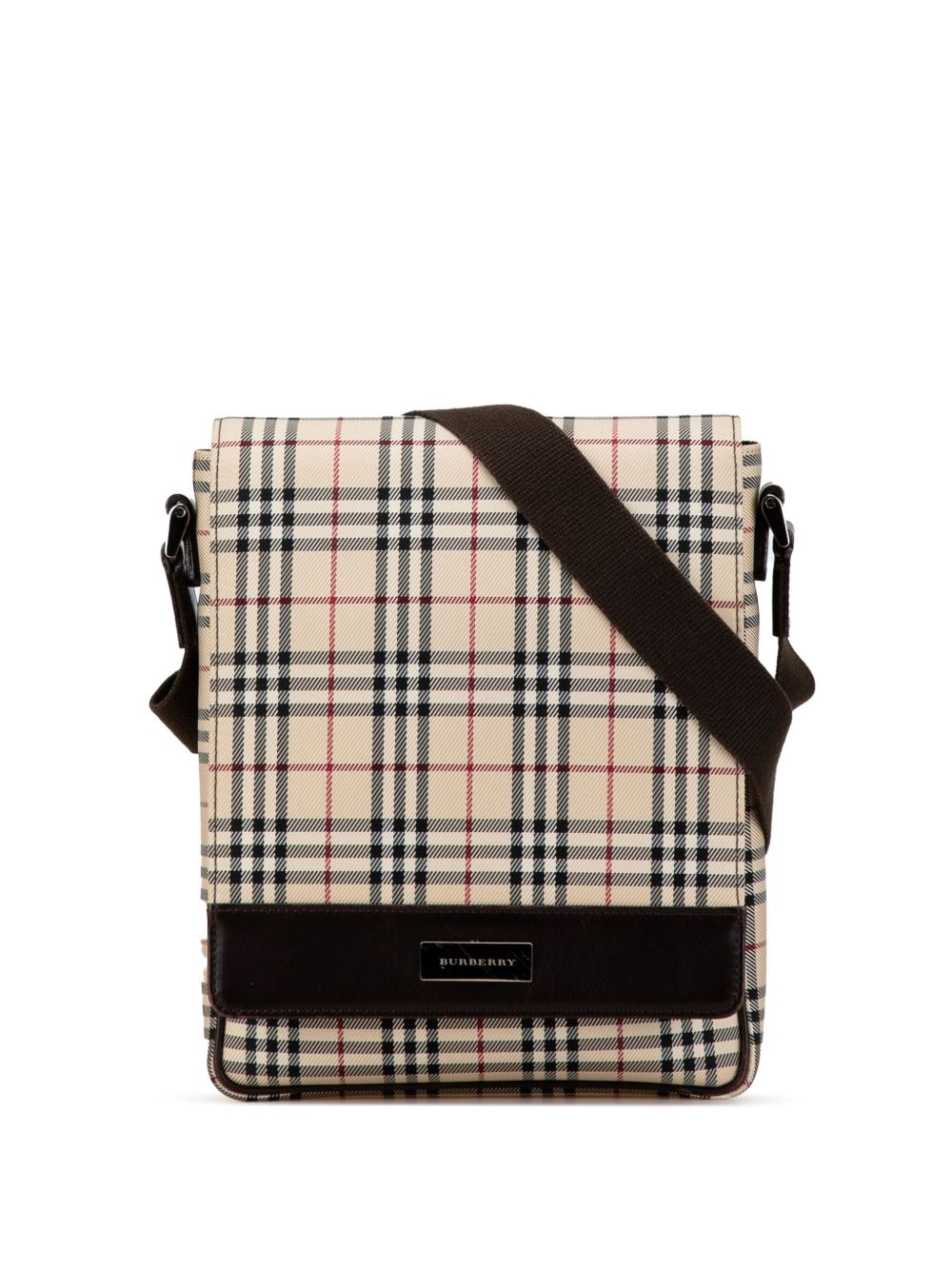 Burberry Pre-Owned 2000-2017 House Check Canvas crossbody bag - 褐色