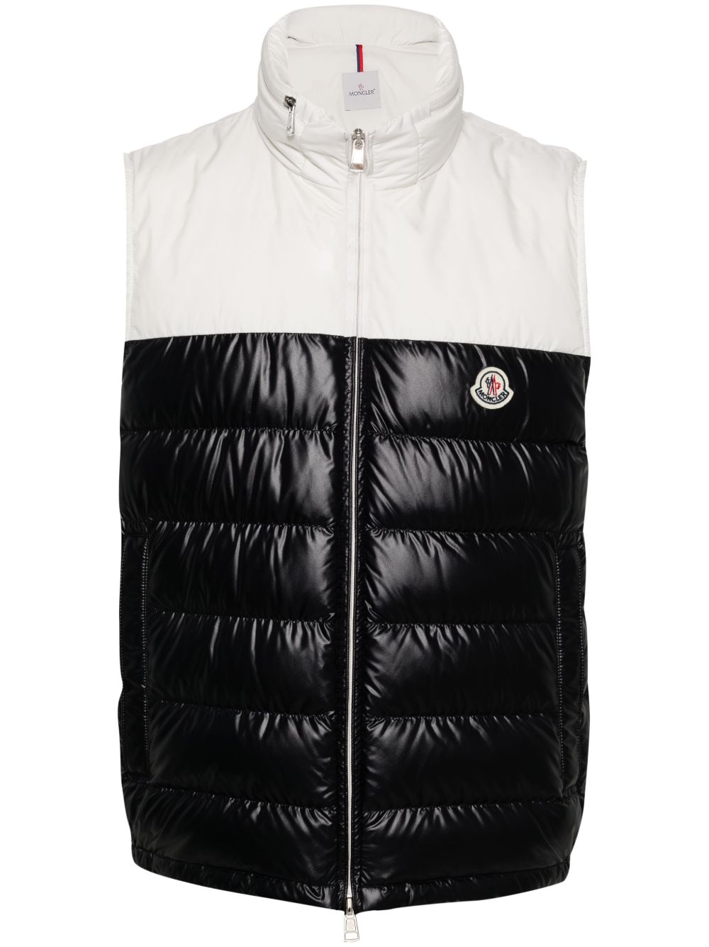 Moncler Cerces 双色填充马甲 - 黑色