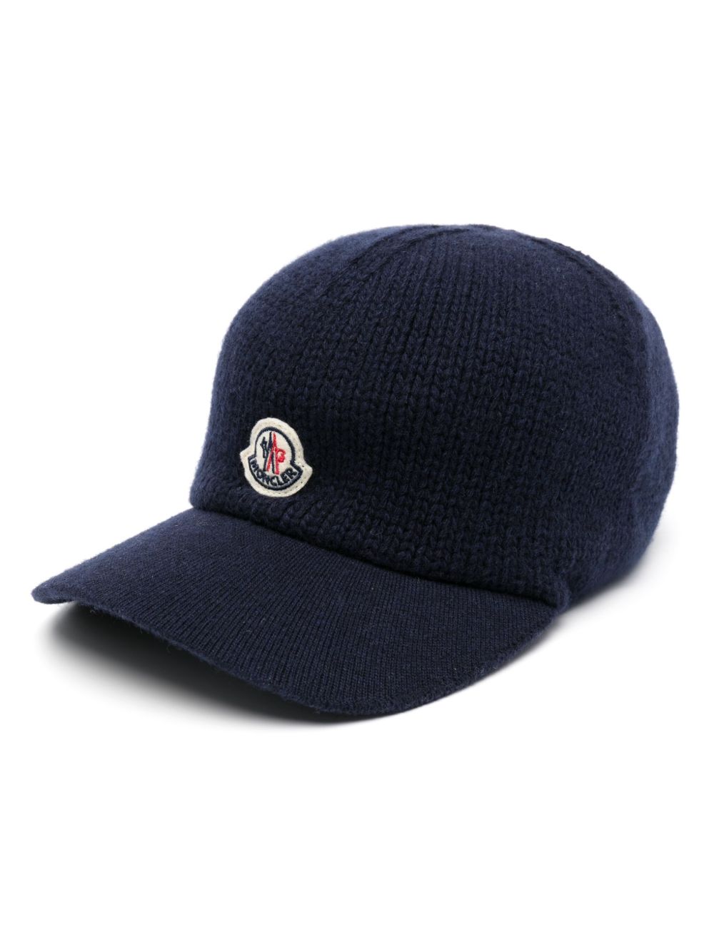 Moncler 针织棒球帽 - 蓝色