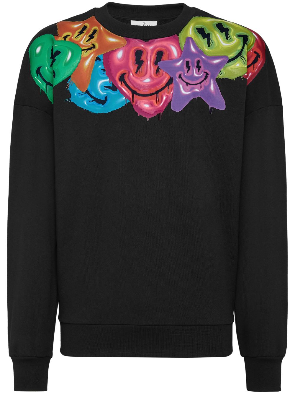 Philipp Plein 笑脸印花卫衣 - 黑色