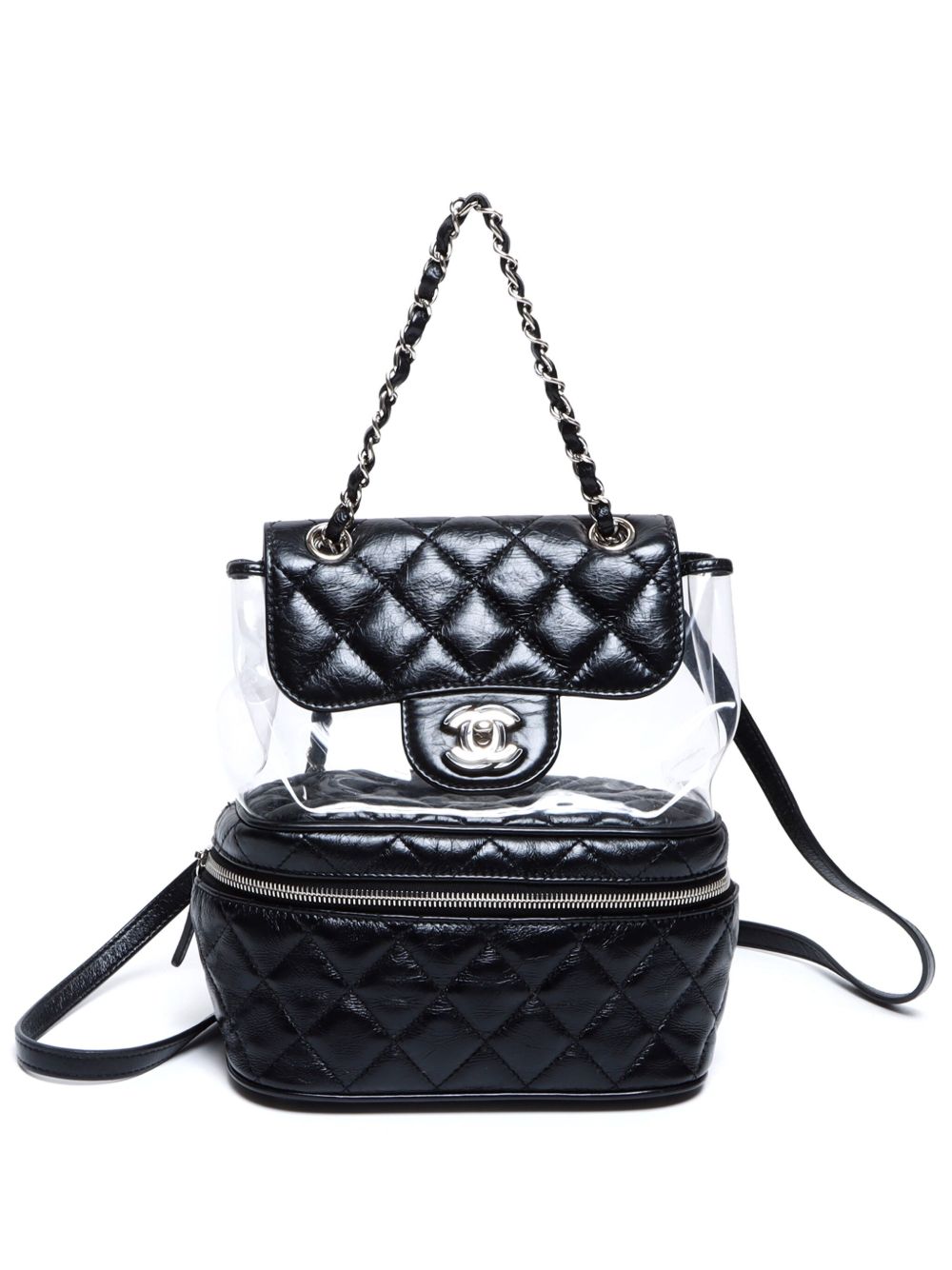 CHANEL Pre-Owned Matelasse 双肩包（2018年典藏款） - 黑色