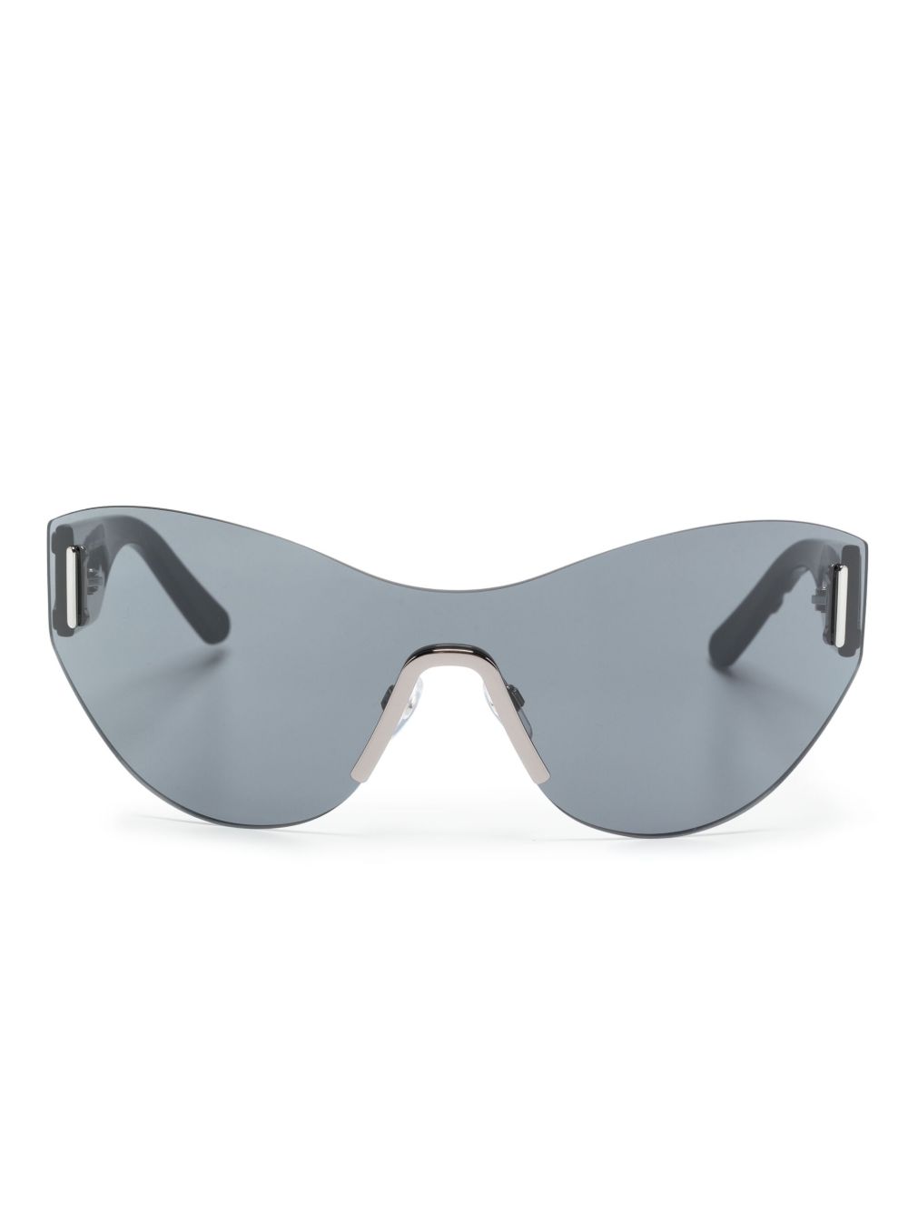 Marc Jacobs Eyewear logo压纹盾形镜框太阳眼镜 - 黑色