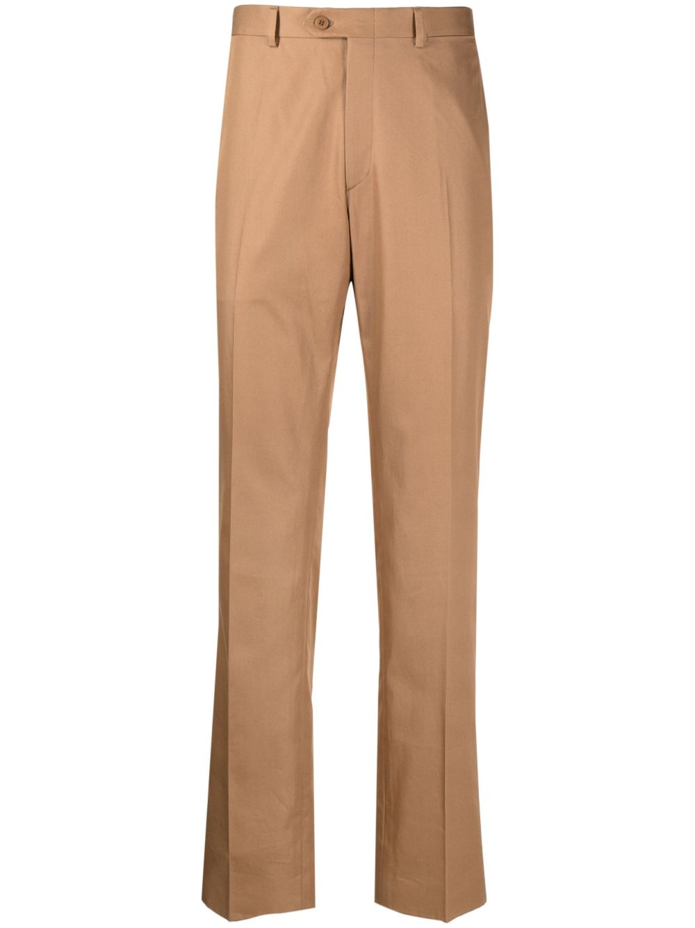 Brioni Tigullio 合身剪裁长裤 - 褐色