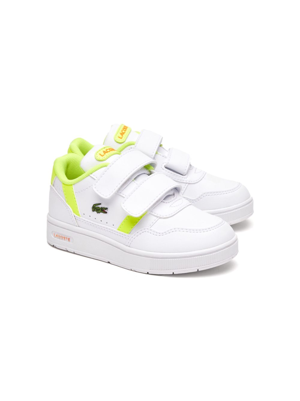 Lacoste Kids T-Clip 低帮运动鞋 - 白色