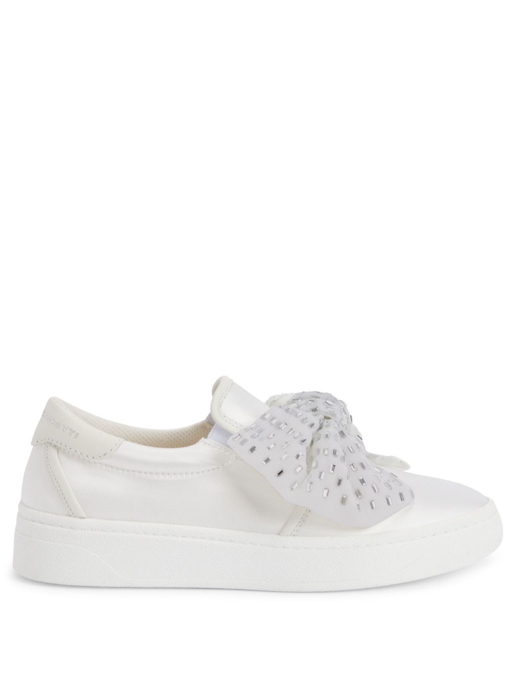 Giuseppe Zanotti GZ94 蝴蝶结缀饰运动鞋 - 白色