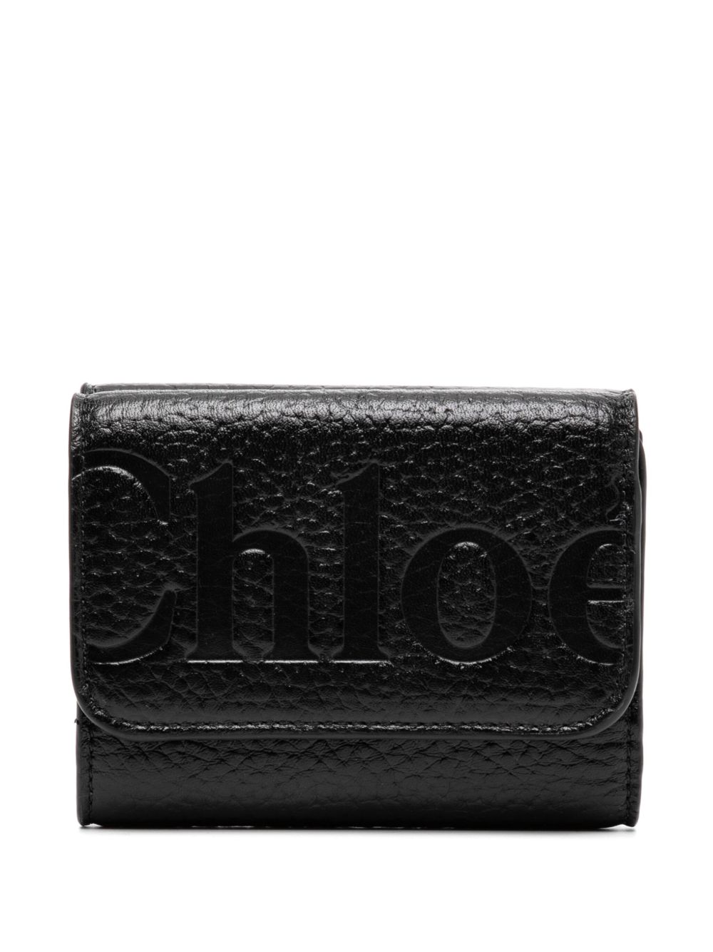 Chloé 经典三折钱包 - 黑色