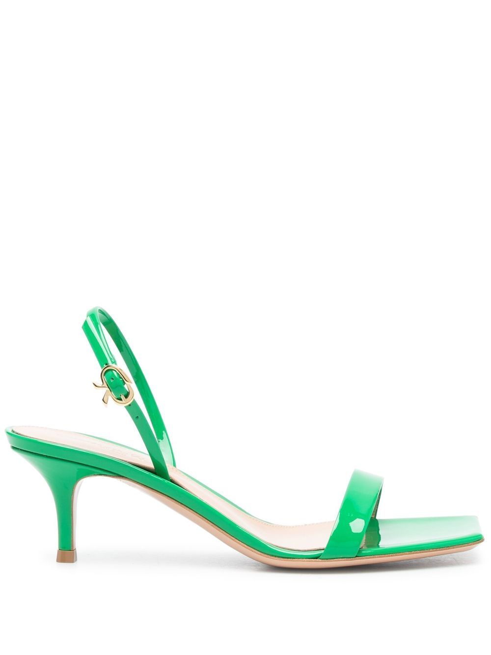 Gianvito Rossi Ribbon 中跟凉鞋 - 绿色