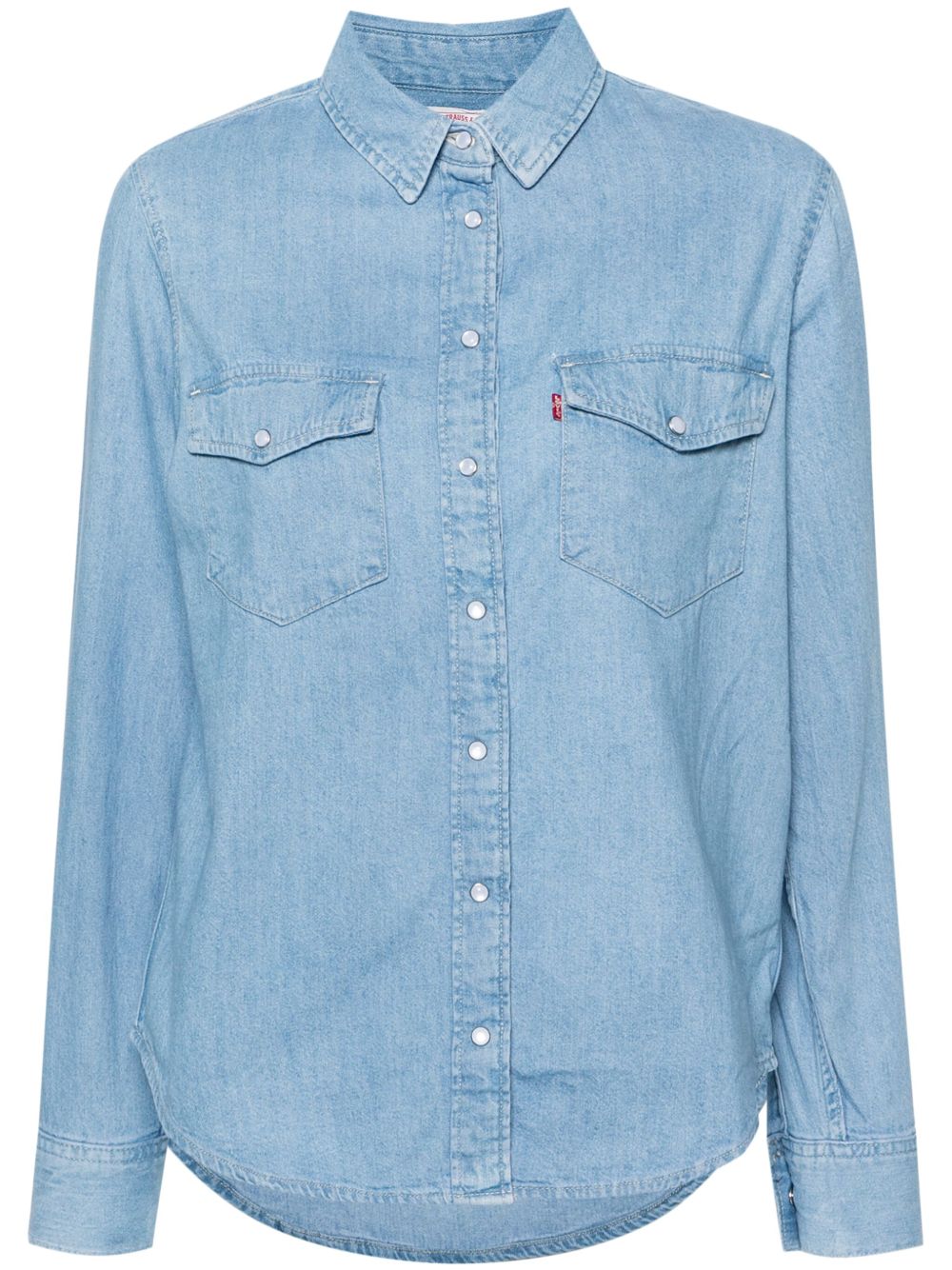 Levi's 棉牛仔衬衫 - 蓝色