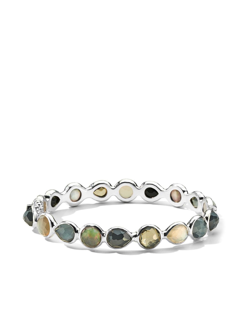 IPPOLITA Rock Candy® All Around Hinged 手镯 - 银色