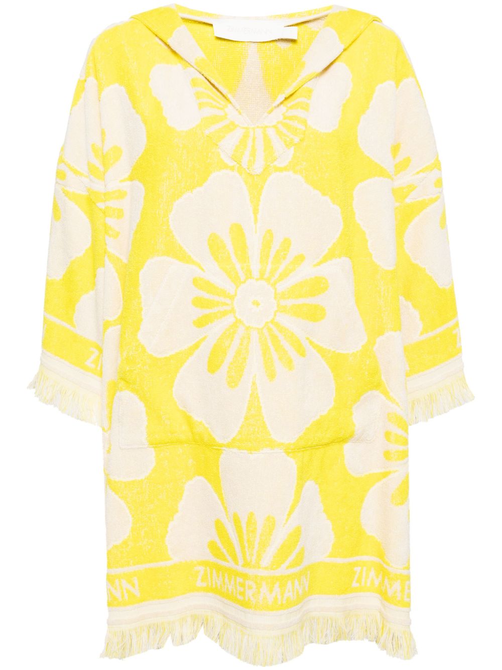 ZIMMERMANN Golden Hodded Towel 迷你连衣裙 - 黄色