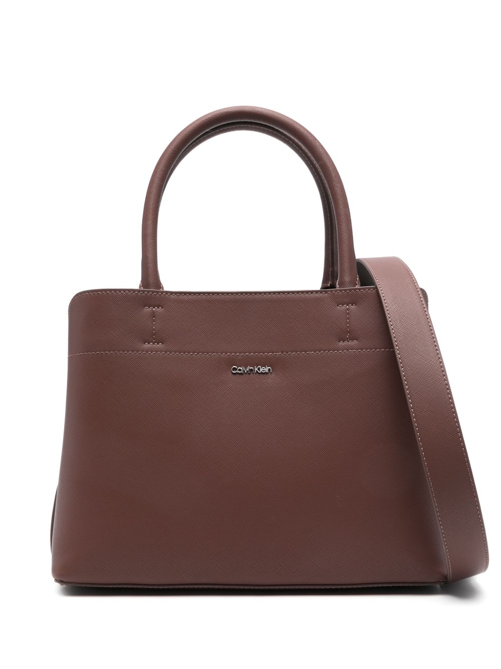 Calvin Klein Business 中号手提包 - 褐色