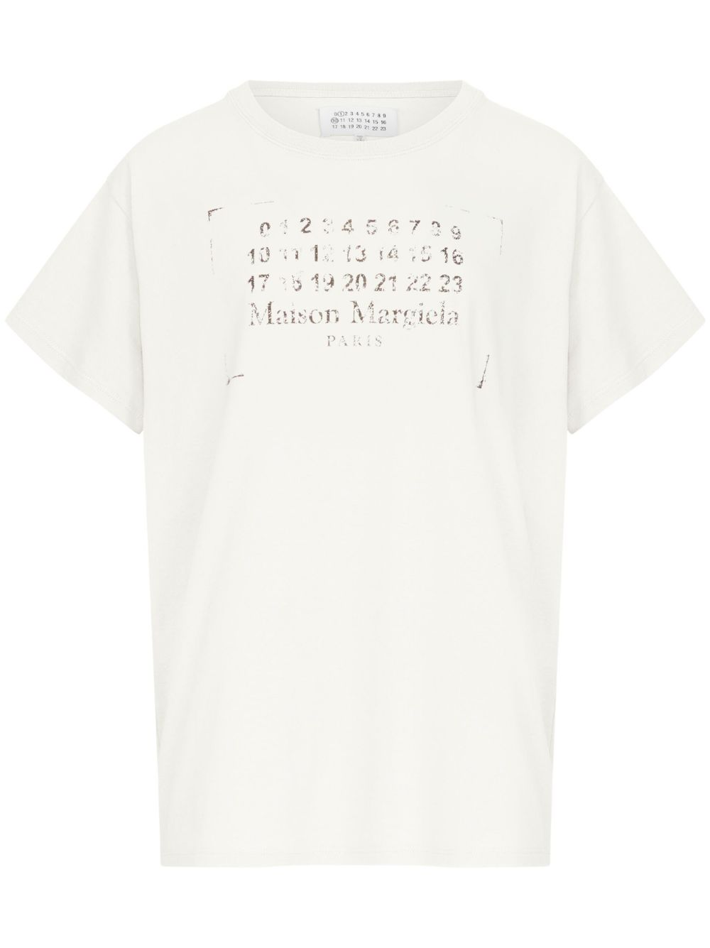 Maison Margiela logo印花棉T恤 - 中性色