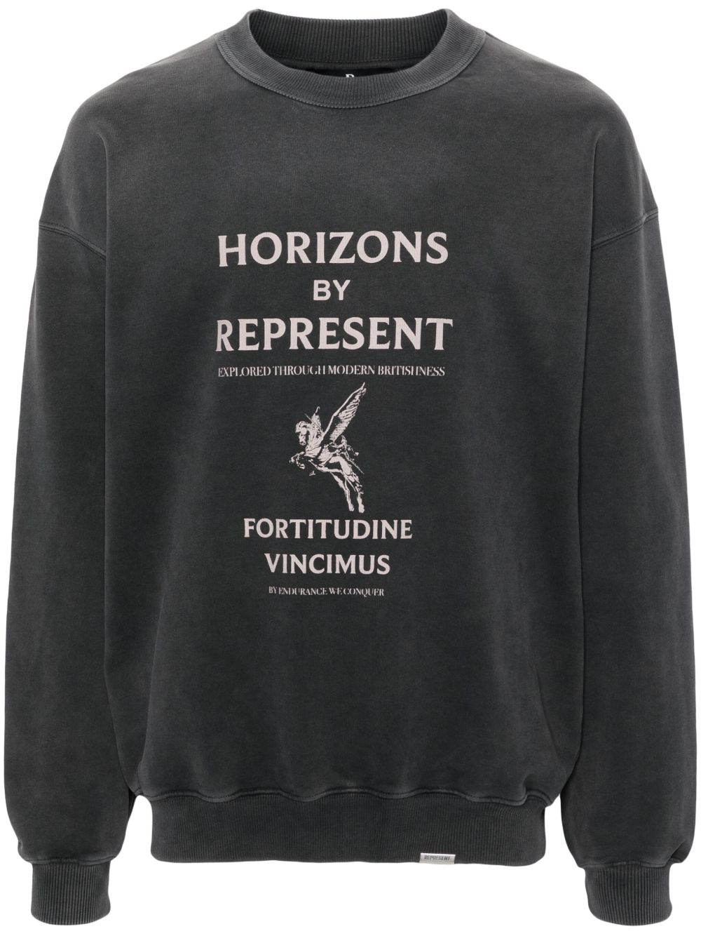 Represent Horizons 棉卫衣 - 黑色