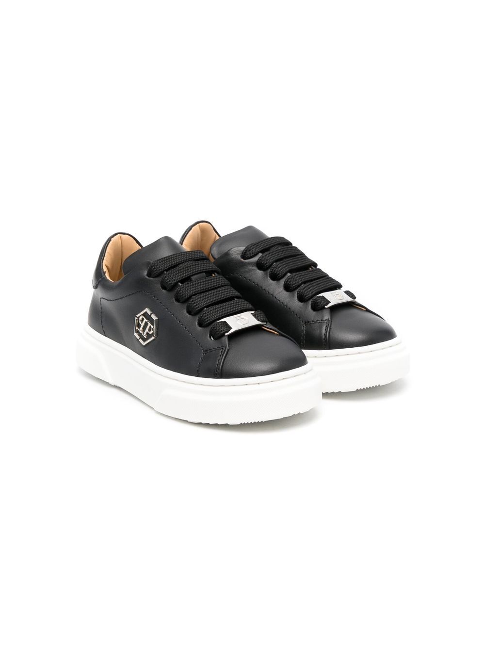 Philipp Plein Junior 低帮板鞋 - 黑色