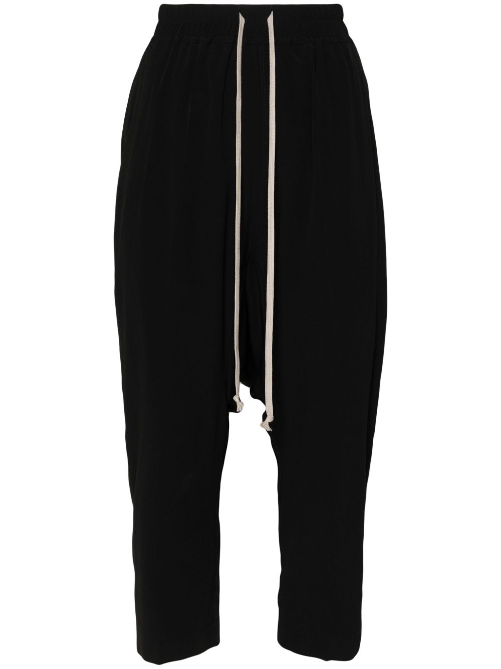 Rick Owens 露踝垮裤 - 黑色