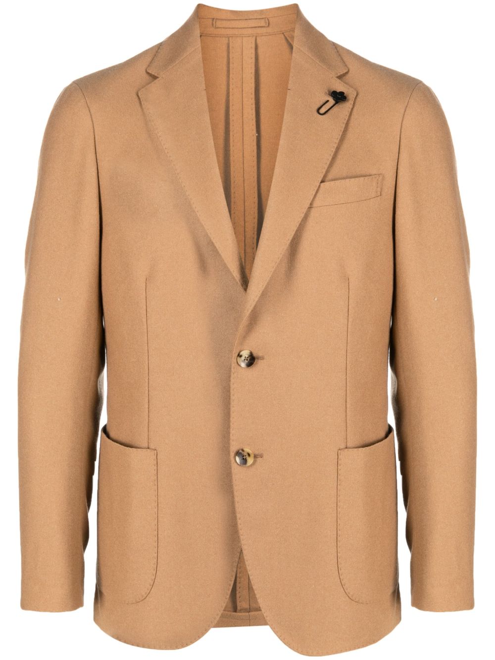 Lardini Americana 单排扣西装夹克 - 褐色