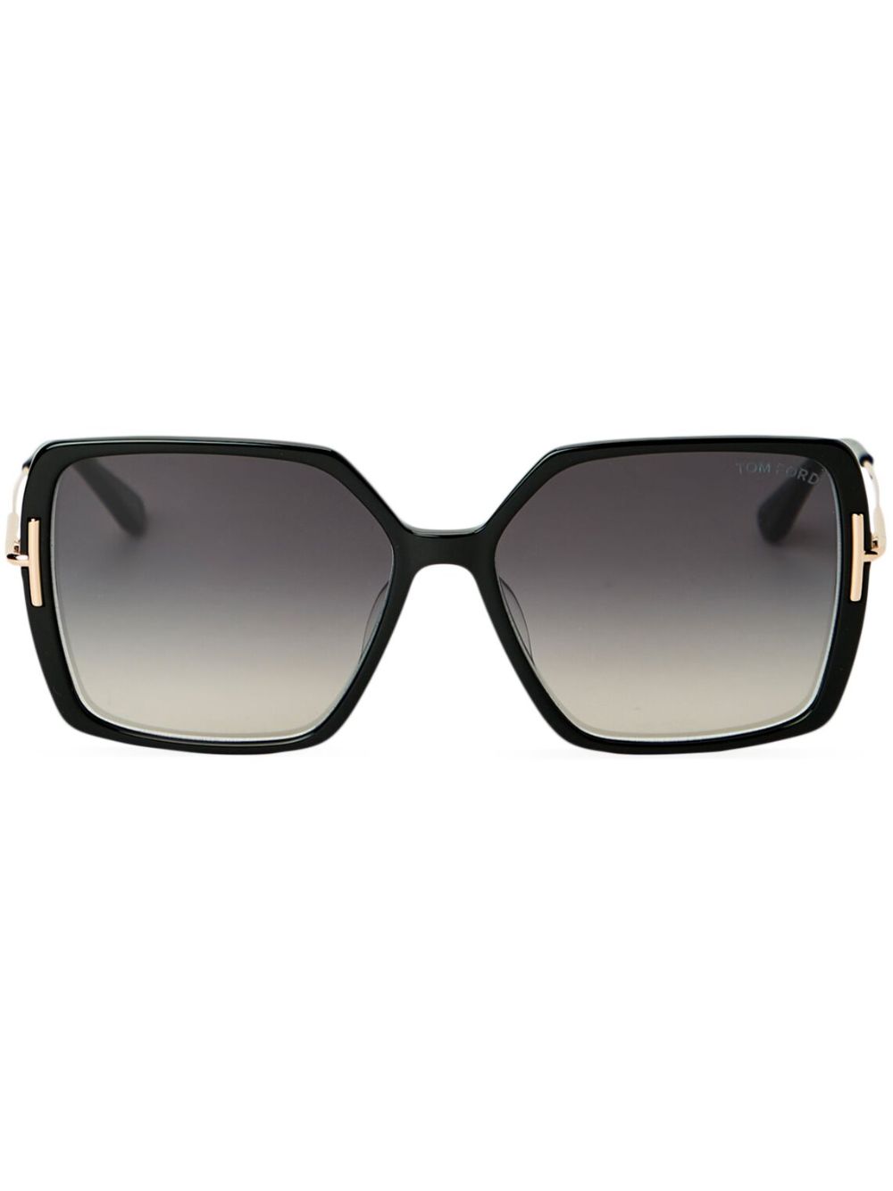 TOM FORD Eyewear Joanna 玳瑁纹镜框太阳眼镜 - 黑色