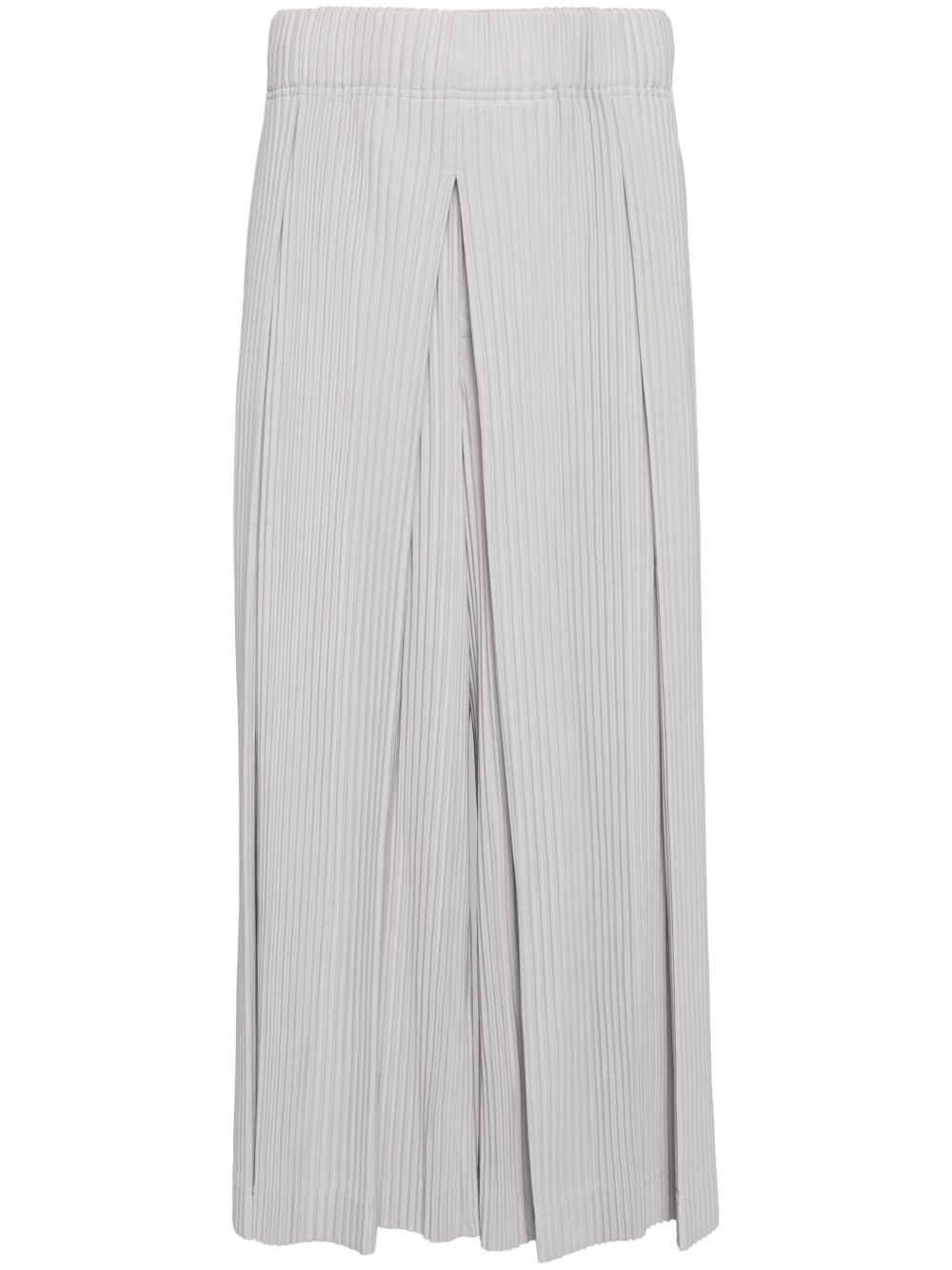 Homme Plissé Issey Miyake 褶饰长裤 - 灰色