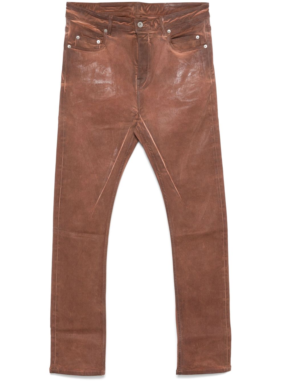 Rick Owens DRKSHDW Detroit Cut 牛仔裤 - 褐色