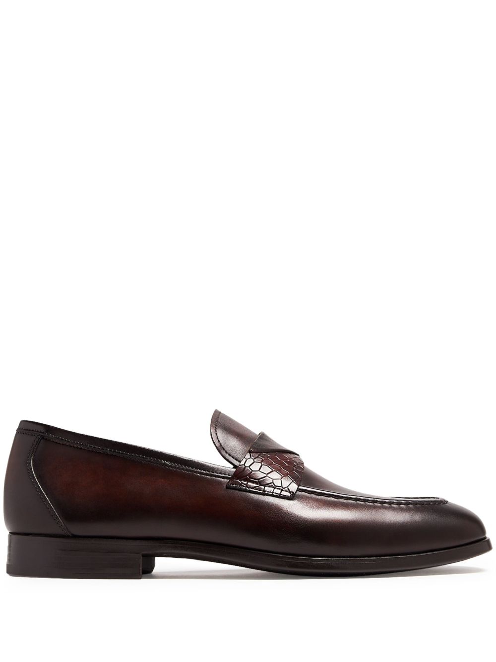 Magnanni 皮质乐福鞋 - 褐色