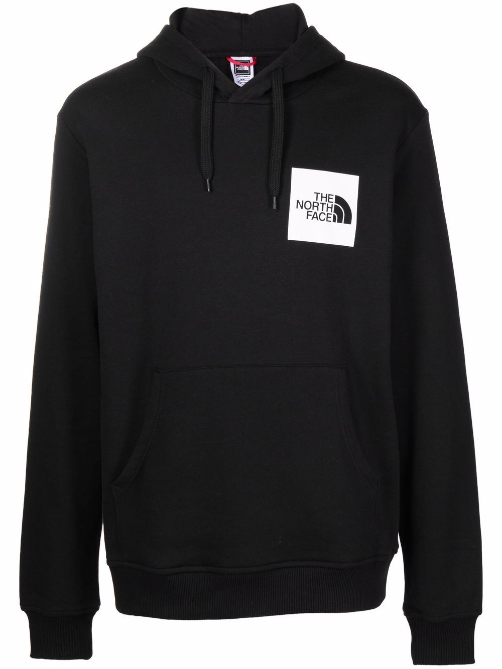 The North Face logo印花抽绳连帽衫 - 黑色