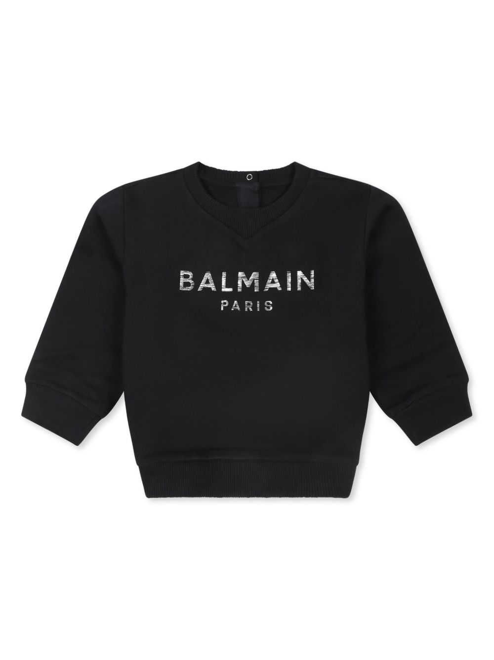 Balmain Kids 排扣棉毛衣 - 黑色