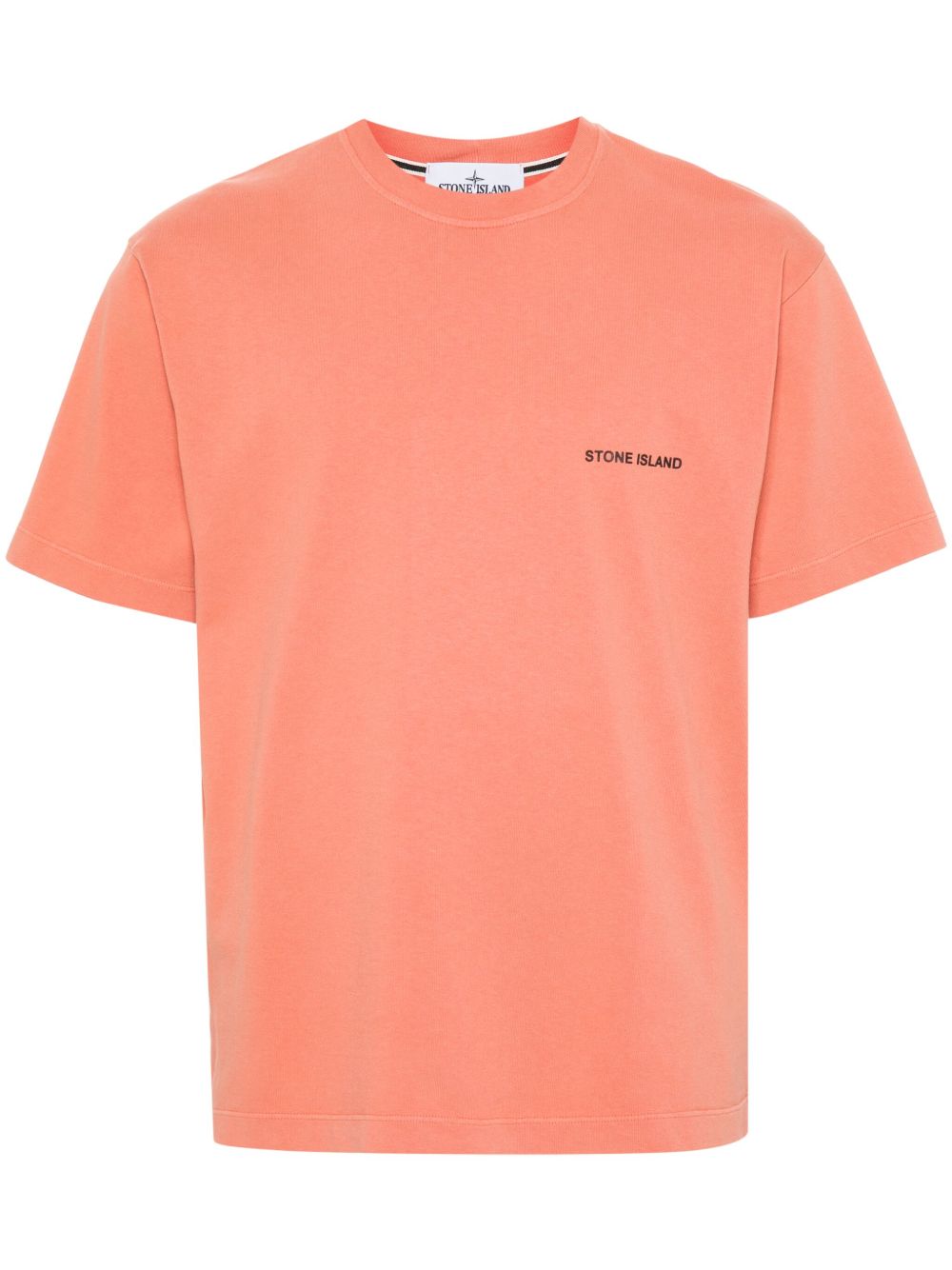 Stone Island 棉T恤 - 橘色