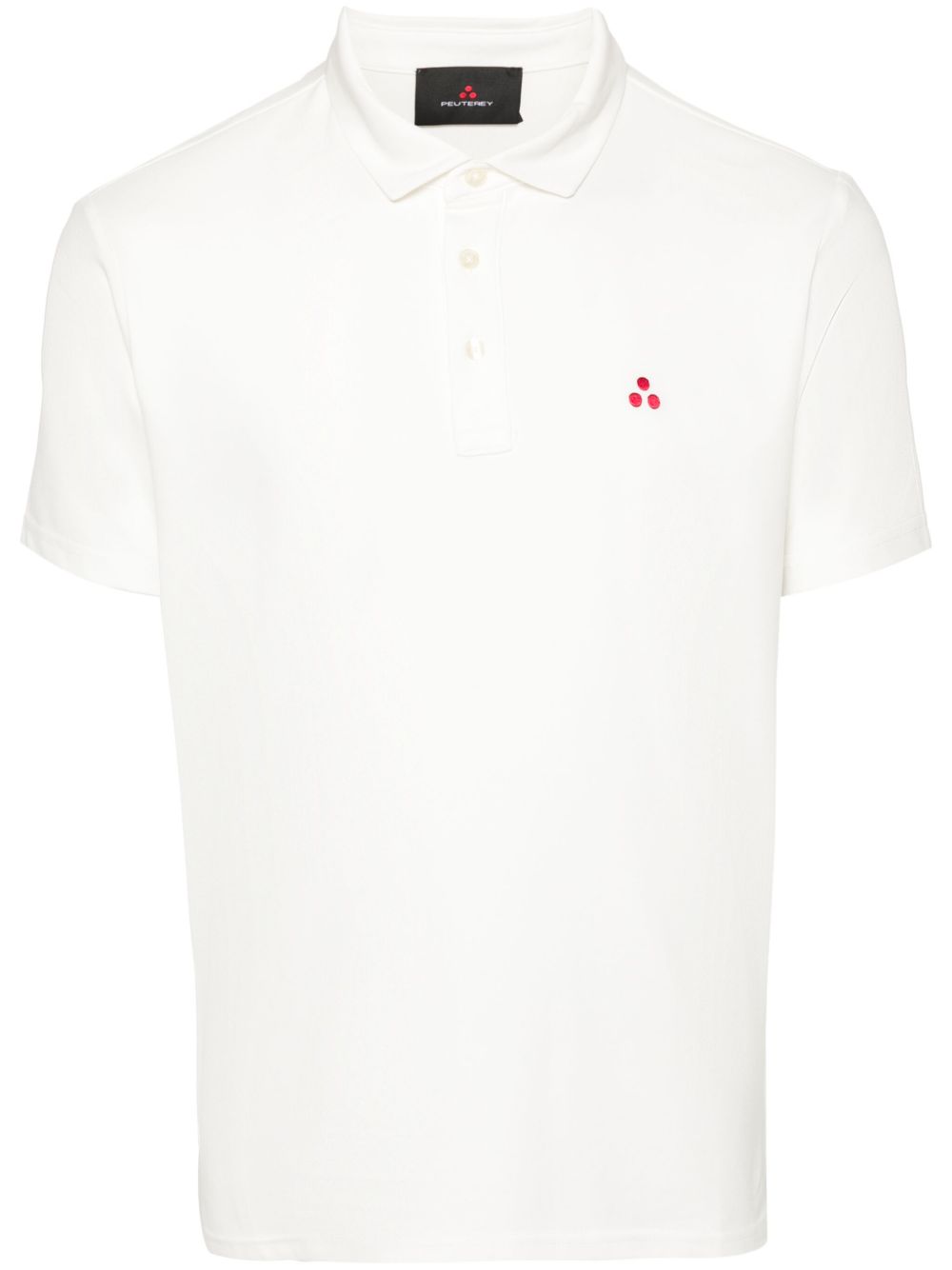 Peuterey logo刺绣polo衫 - 白色