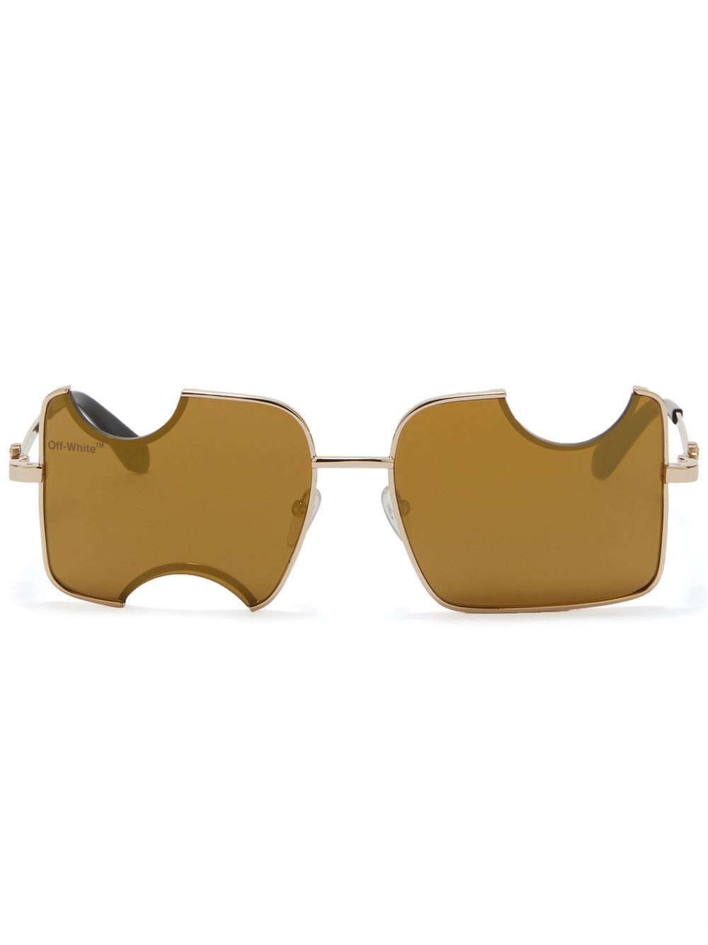 Off-White Eyewear Salvador 有色镜片太阳眼镜 - 褐色