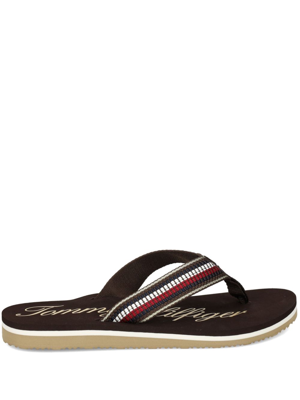 Tommy Hilfiger Signature Tape 人字拖 - 黑色