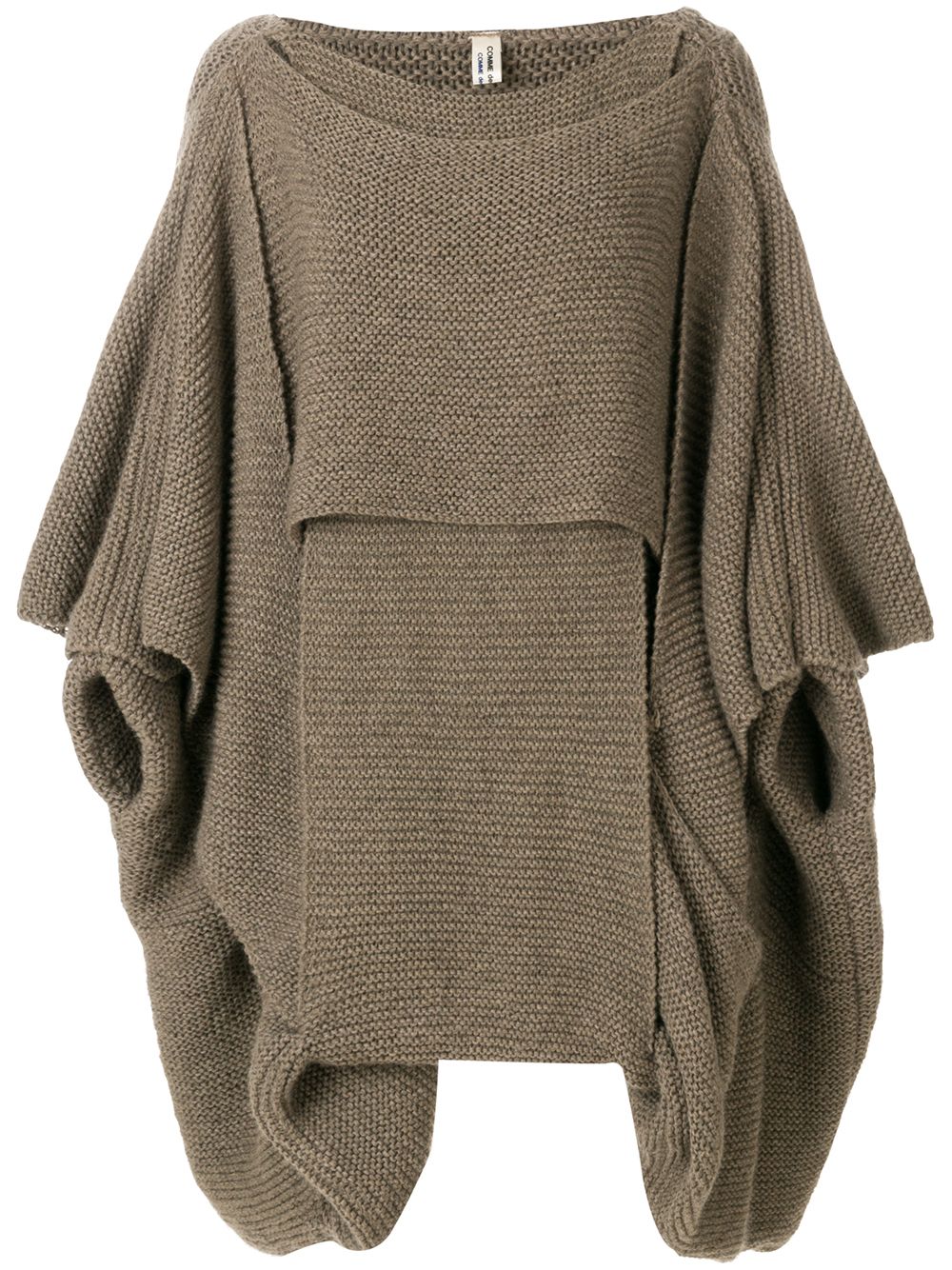 Comme Des Garçons Pre-Owned 古着垂坠感针织毛衣 - 褐色