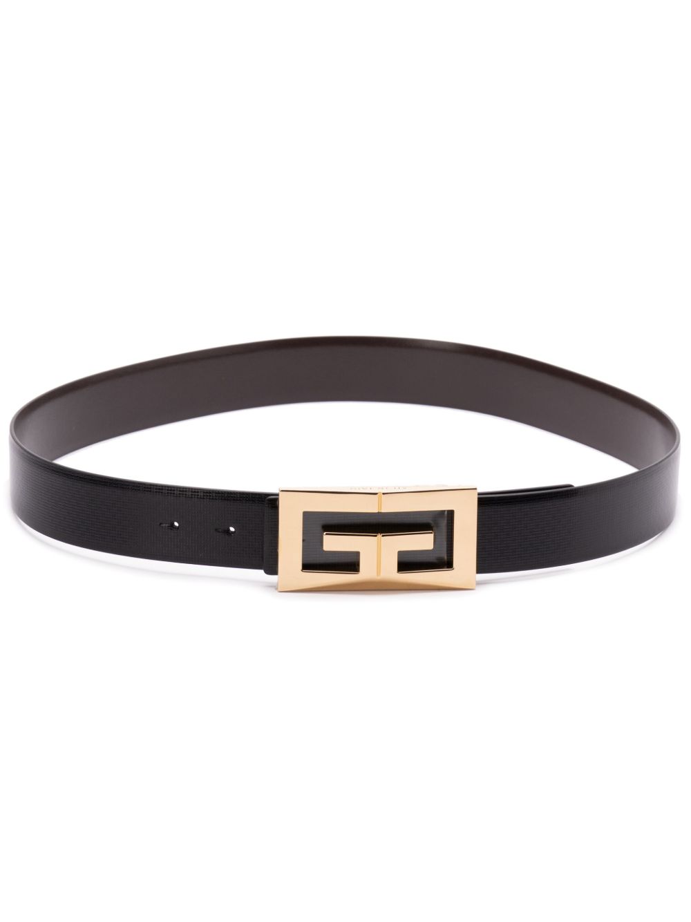 Givenchy logo扣环腰带 - 黑色