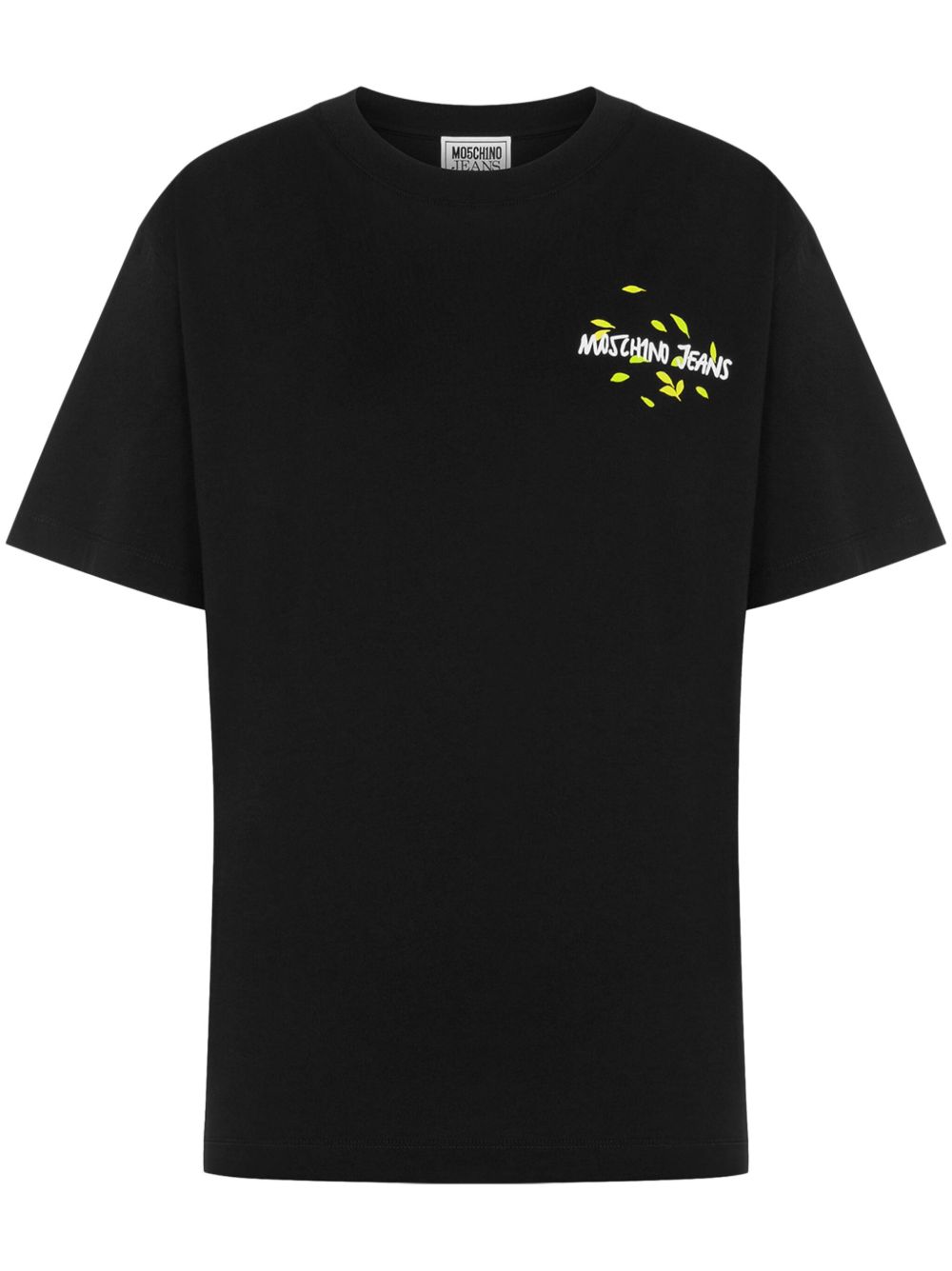 MOSCHINO JEANS logo棉T恤 - 黑色