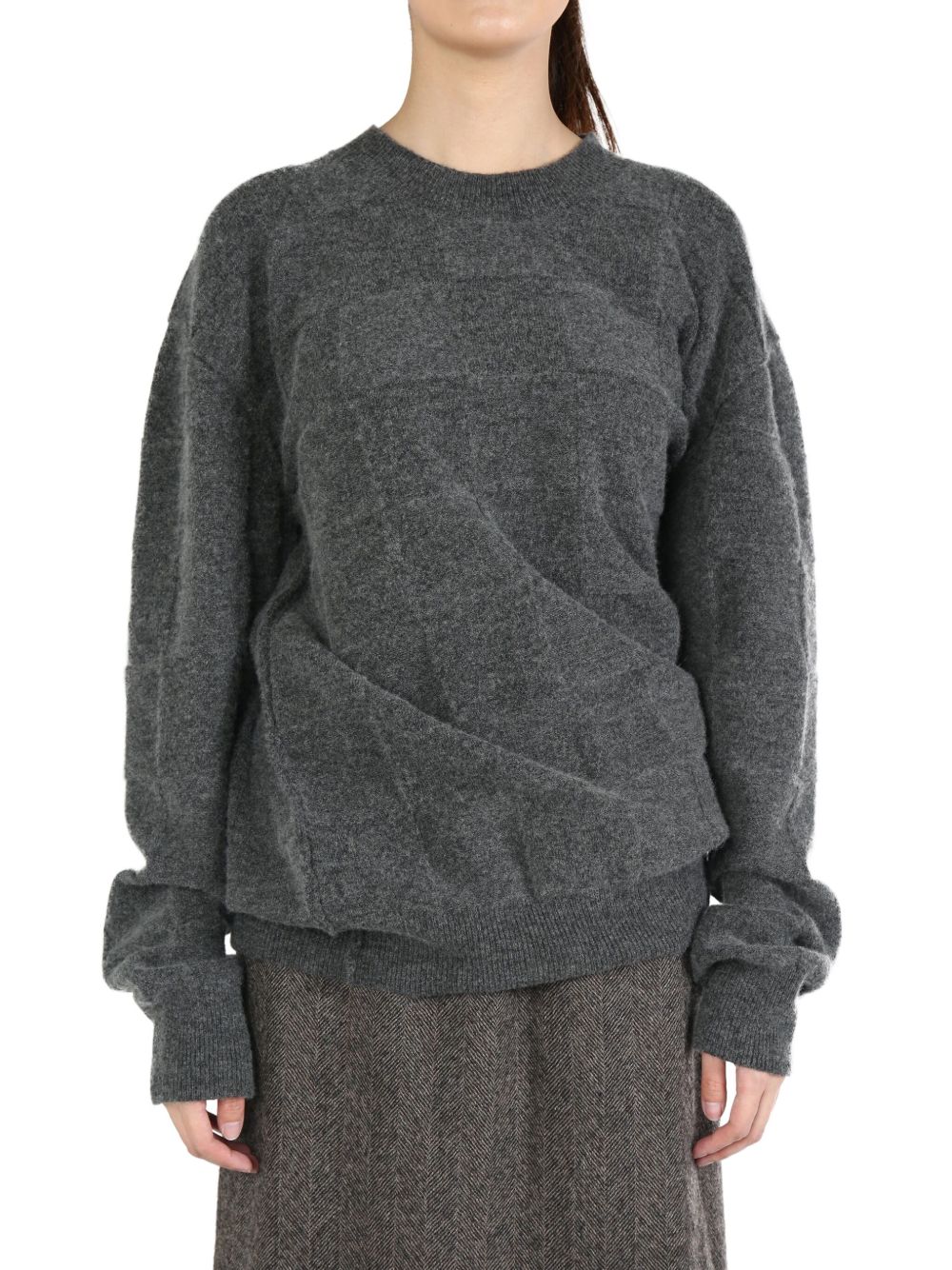 Uma Wang chunky-knit jumper - 灰色