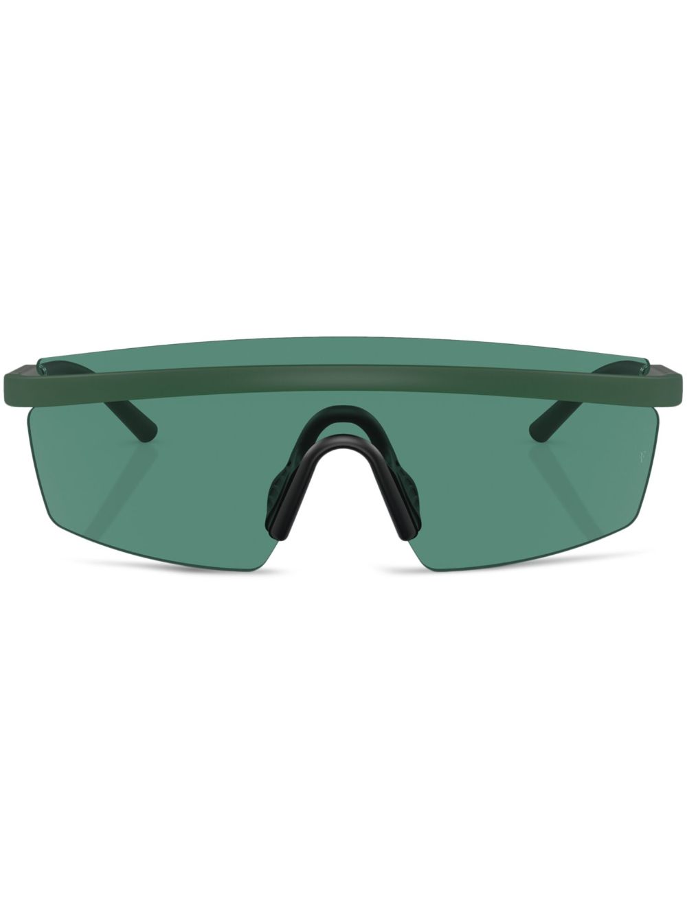 Oliver Peoples R-4 面罩式太阳眼镜 - 绿色