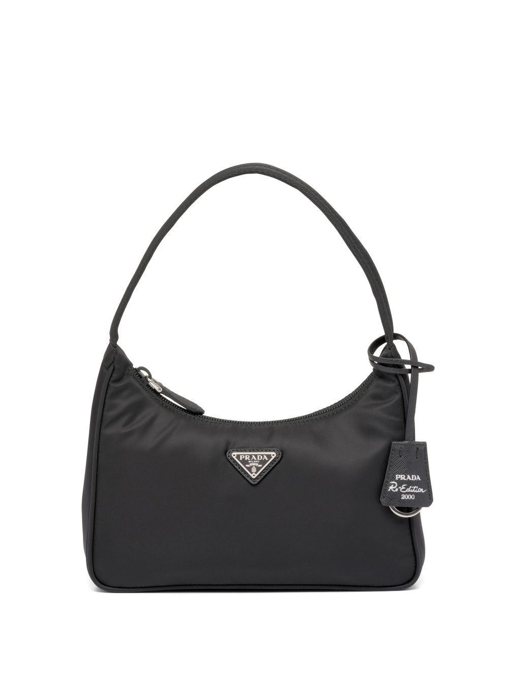 Prada logo标牌迷你包 - 黑色