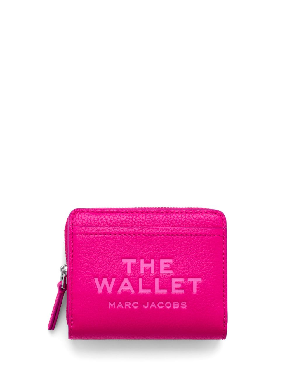 Marc Jacobs logo印花皮质钱包 - 粉色