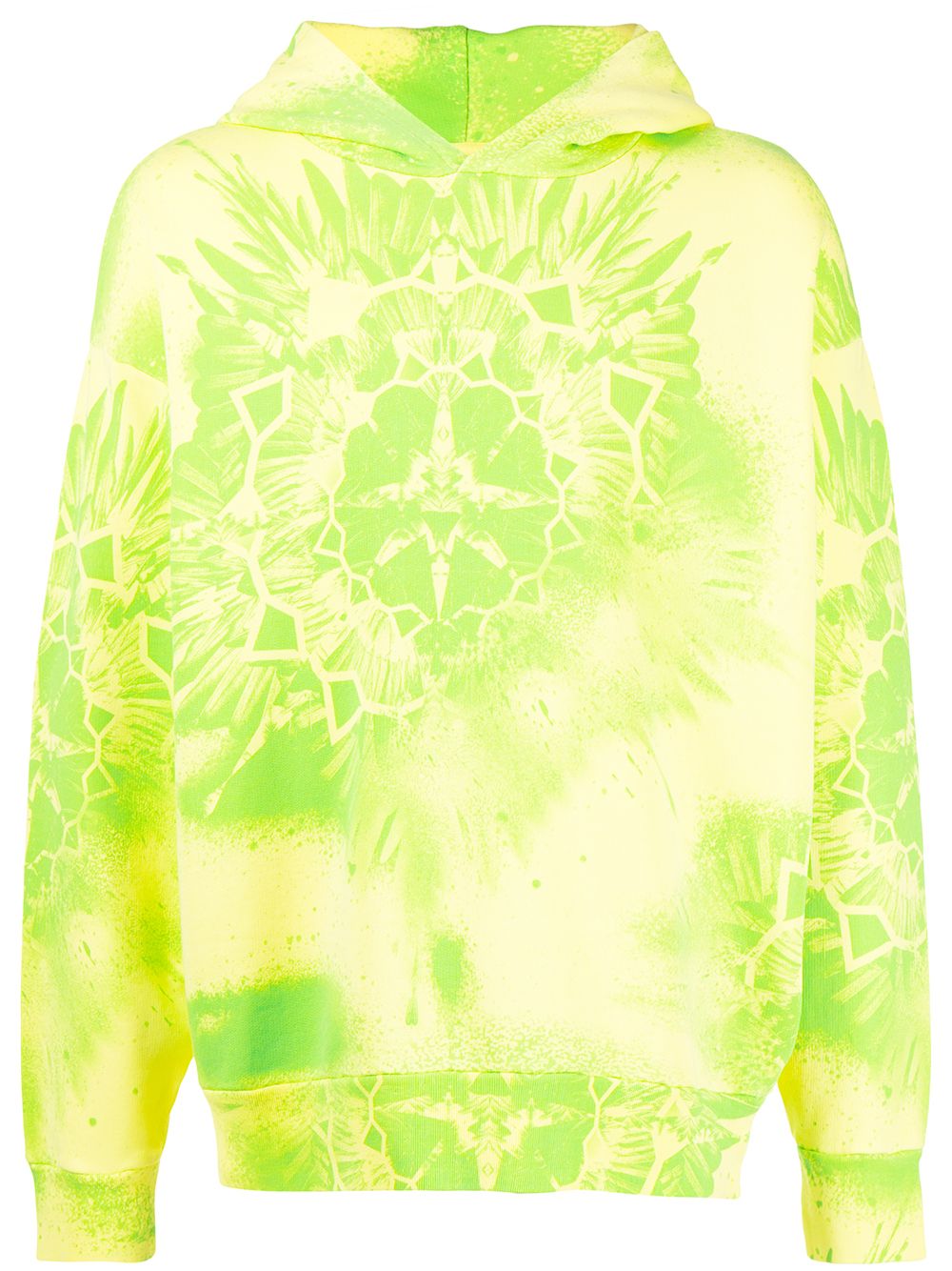 Marcelo Burlon County of Milan Kaleidoscope Wings 印花连帽衫 - 黄色